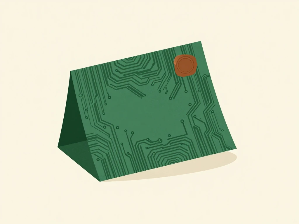 A flat vector illustration in Oak City Intelligence's house style for "You Did Not Train It. You Wrote It a Note.."